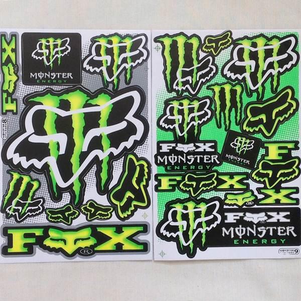 2 sheets car stickers racing decal motocross atv hot sale! free shipping s01