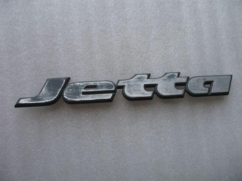 1988 vw jetta rear trunk lid emblem logo decal badge 85 86 87 88 89 90 91 92 