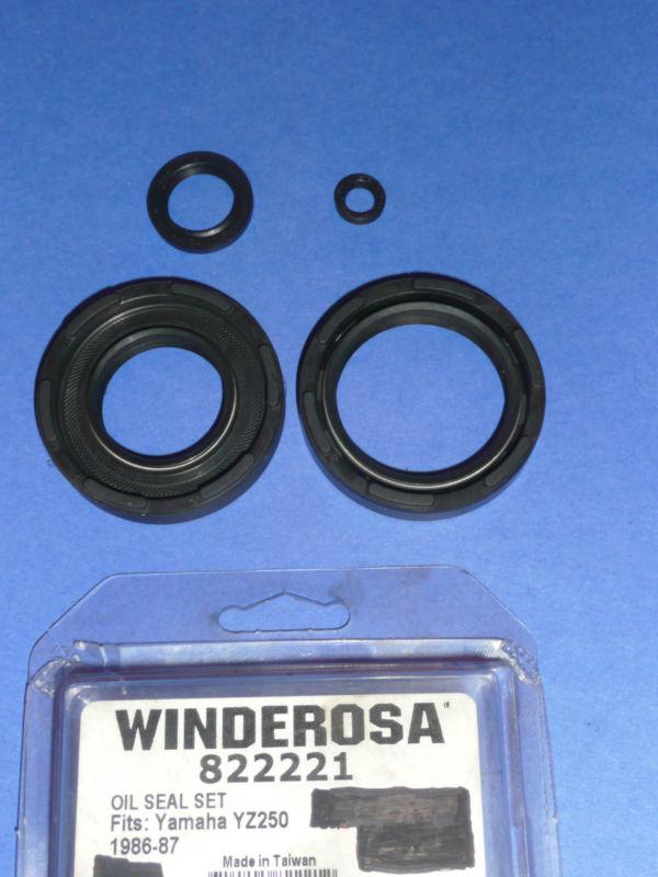 Incomplete engine oil seal kit winderosa 822221 86-87 yamaha yz250 oil seals