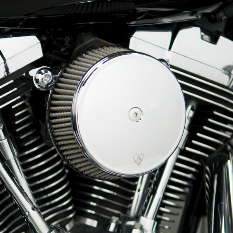 Arlen ness big sucker stage i air filter kit w/cover ss filter chrome h-d 58mm
