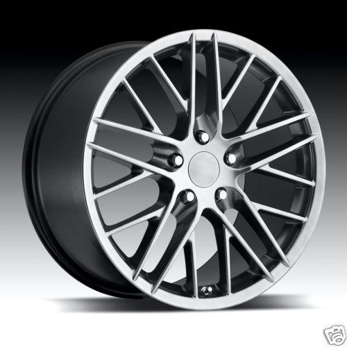 18x8.5 & 19x10 c4 c5 c6 2009 hyper silver zr1 corvette wheels rims