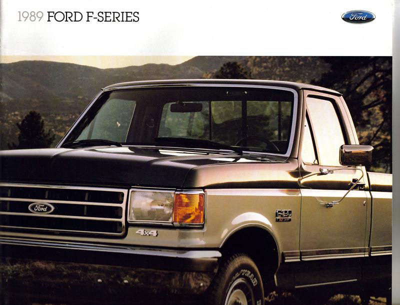 1989 ford f-series pickup sales brochure fdt8903 original excellent cond b05