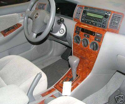 Toyota corolla ce le xle interior wood dash trim kit 2003 2004 2005 2006 2007 08