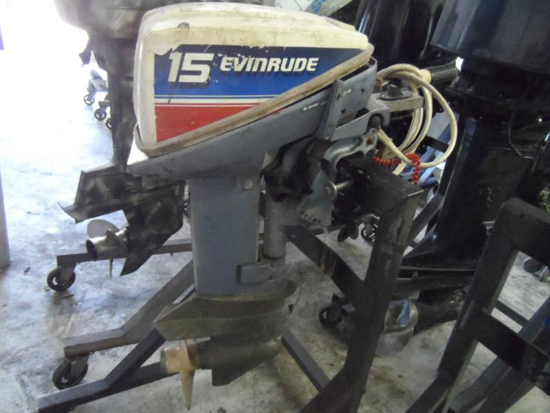 80's 15hp 15 hp evinrude johnson outboard motor      