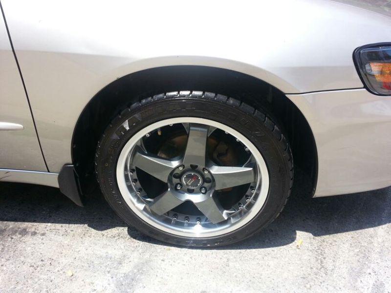 17" drag gunmetal finish rims / wheels with new tire package