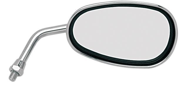 Emgo lil cruiser mirror oval right 10mm chrome fits yamaha