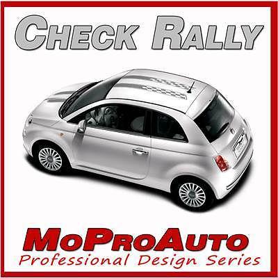 2014 fiat 500 check rally hood roof stripes decals graphics pro 3m vinyl 121