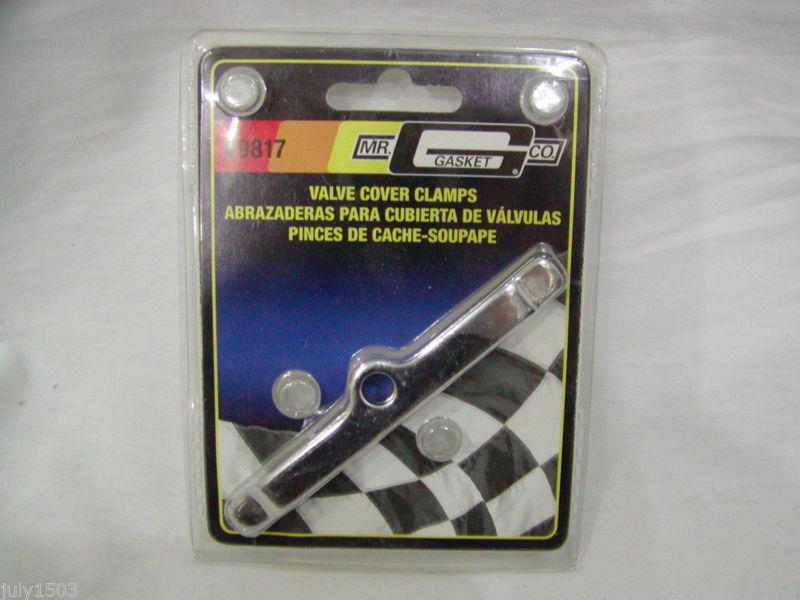 Mr. gasket 9817 valve cover clamp sealed packaging free first class mail ship