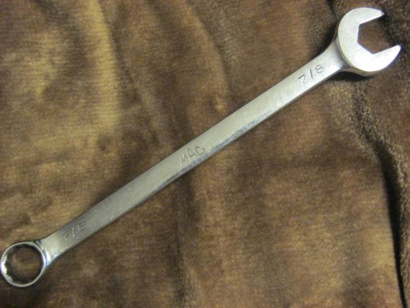Vintage mac 7/8" combination wrench 12 point. cl28. 12 1/2" oal used but gc