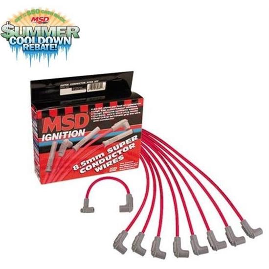 New msd 35599 8.5mm sbc small block chevy hei plug wires under header 40-50 ohms