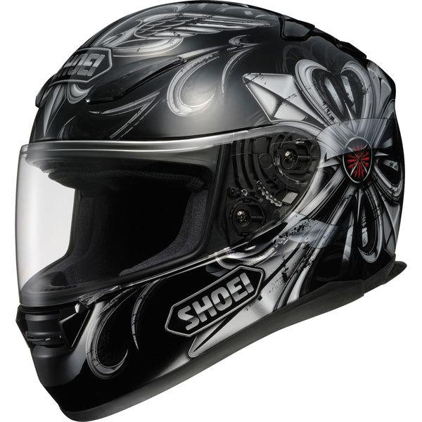 Black/silver xxl shoei rf-1100 pious full face helmet