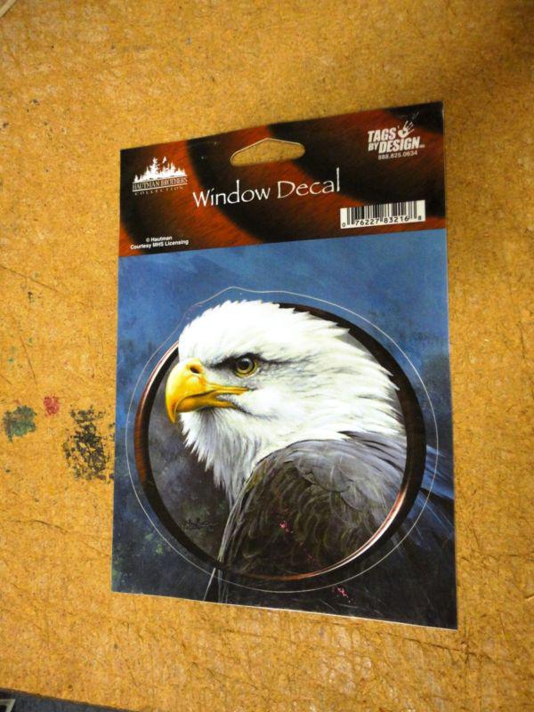 Hauntman bald eagle decal sticker 6 x 8 free shipping 