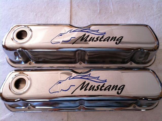 65,66,67,68,69,70,71,72,73,82-85,86-95 5.0 sbf ford mustang valve covers chrome