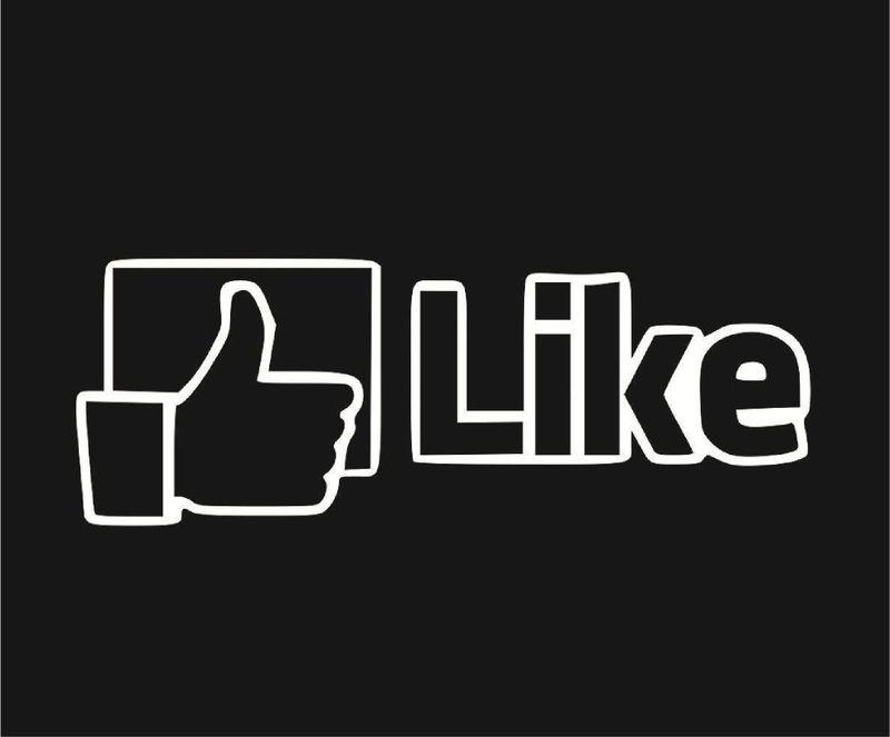 8'' facebook like decal/ sticker jdm racing funny...free shipping