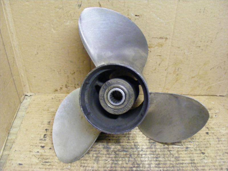 Johnson evinrude propeller stainless steel 11 x 14 389924 