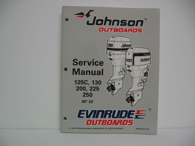 Johson/evinrude service manual 125c, 130, 200, 225, 250 p/n 507269 new condition