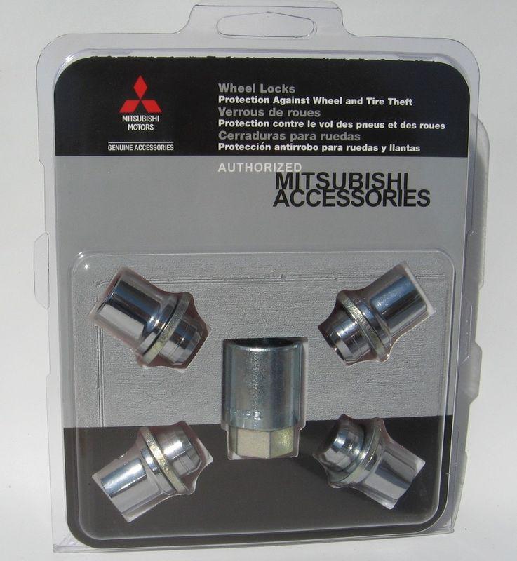 2014 genuine mitsubishi oem lancer & mirage wheel locks security kit mz312853