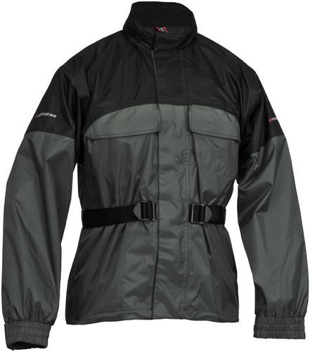 New firstgear rainman adult waterproof jacket, silver, small/sm