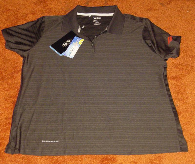 Rare new dodge adidas ultra cool golf shirt charger challenger from storage