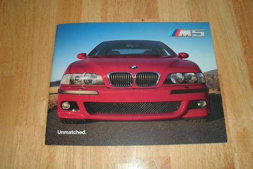Bmw m5 brochure 2000 bmw motorsport m5 