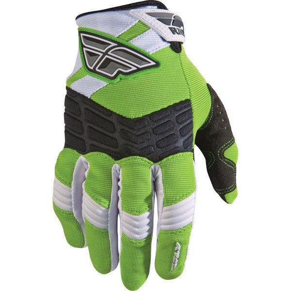 Green/white 9 fly racing f-16 race gloves