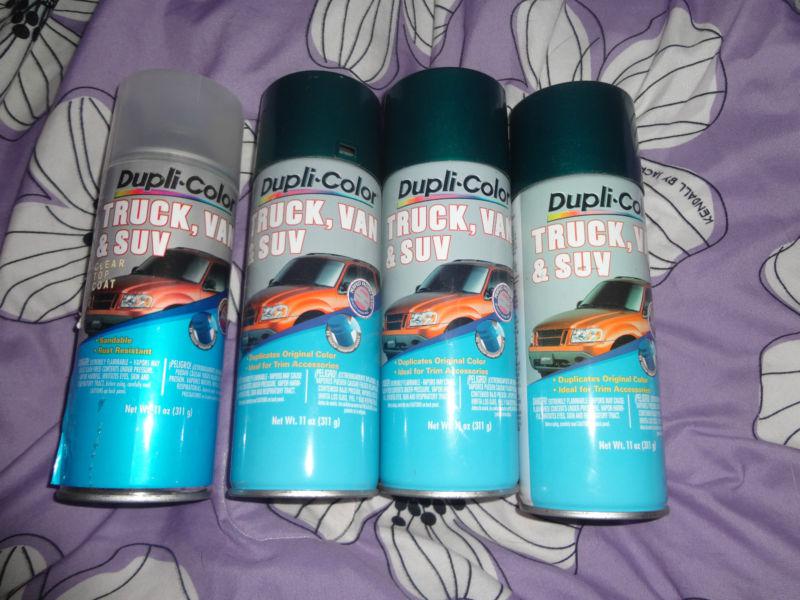 3 dupli-color paint cans + 1 clear coat can