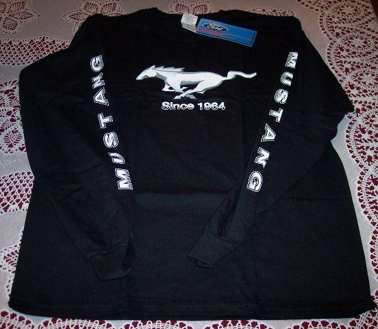 Brand new ford mustang pony black size l xl or xxl long sleeve shirt!