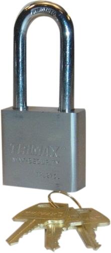 Trimax solid steel padlock - 1.25" x 10mm shackle tpl175s 50mm square body