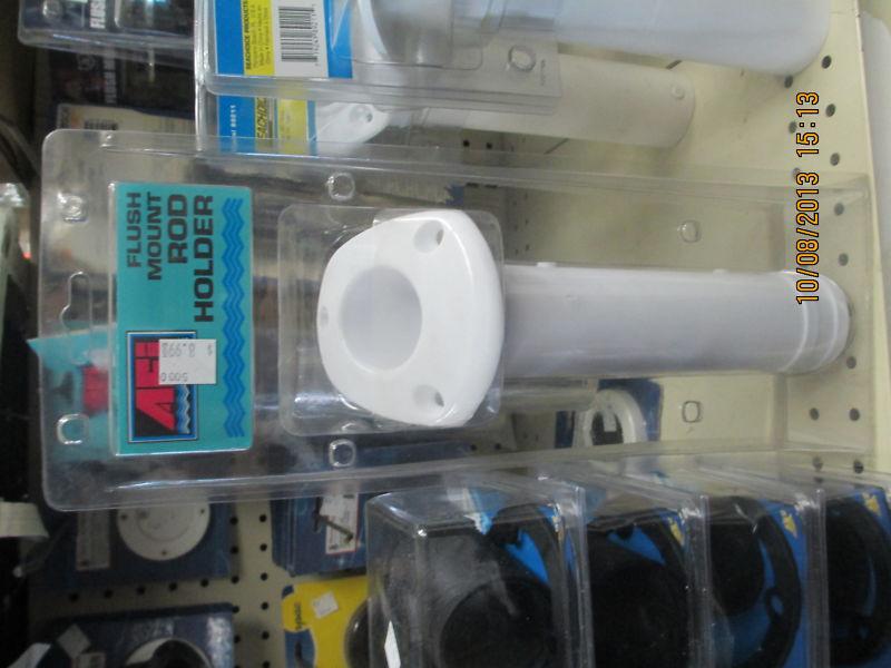 Afi rod holder white plastic flush mount nip