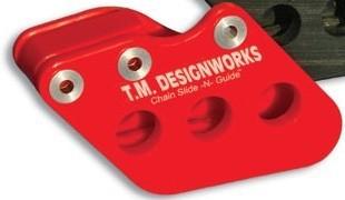 T.m. designworks factory 1 chain guide. red. honda cr 125 r / cr 250 r 1993-04