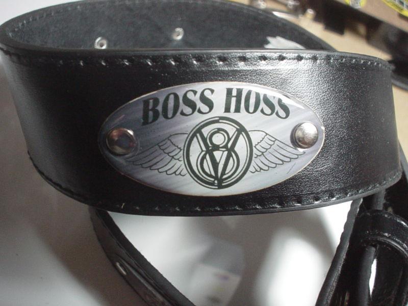 Boss hoss v8 motorcycle leather belt size xl 
