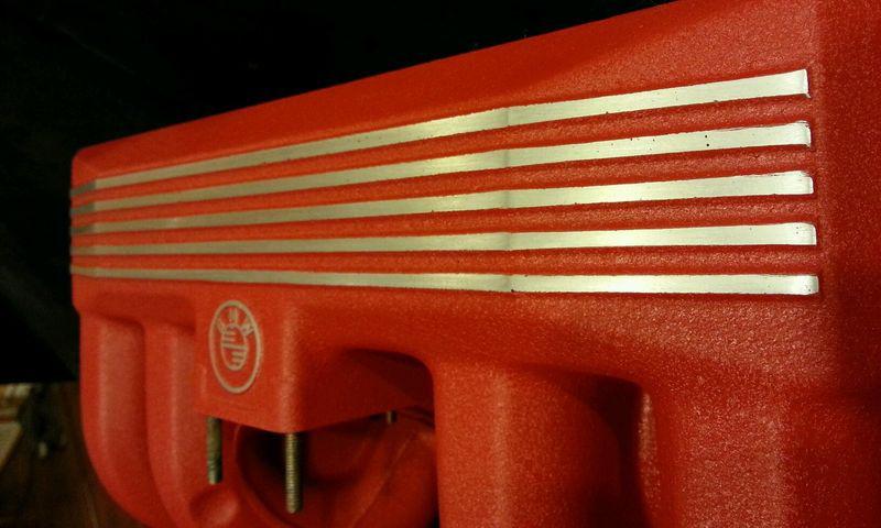 Bmw e30 m42 318is  engine motor intake manifold powder coated wrinkle red 525i 