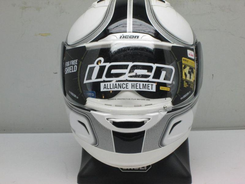 Icon alliance reflective motorcycle helmet xxl