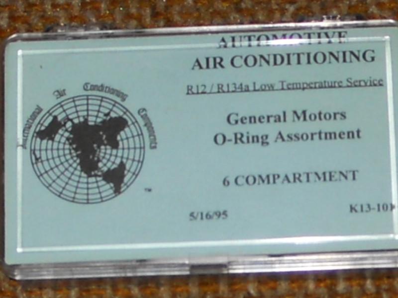 General motors air conditiong o-ring assortment.
