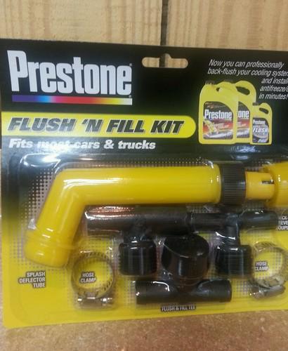 Prestone antifreeze coolant flush 'n fill kit 59060 cars and trucks new in box!