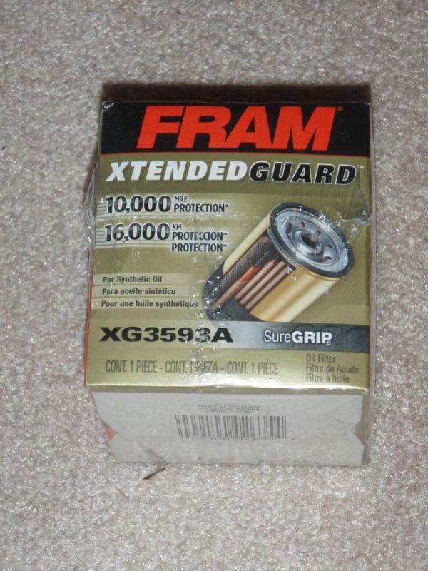 Fram xtended guard oil filter xg3593a for synthetic oil