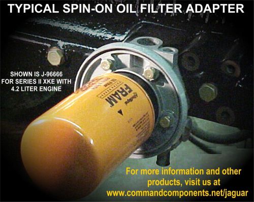 Jaguar, xke, e-type, mk 2, mk 10, s-type, xk 150,  spin-on oil filter adaptor
