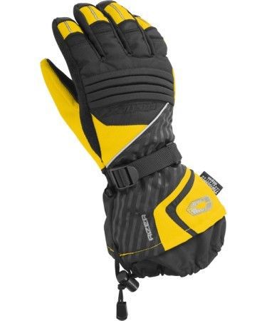 Castle x racewear rizer g7 mens snowmobile gloves yellow