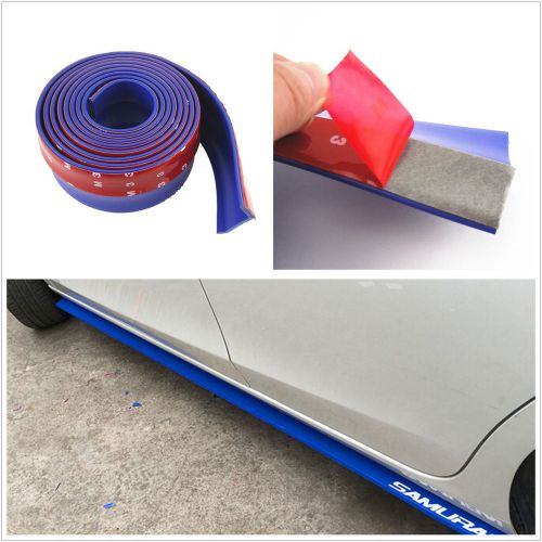 6.5cm*250cm blue diy car truck front bumper protection valance lip decor sticker