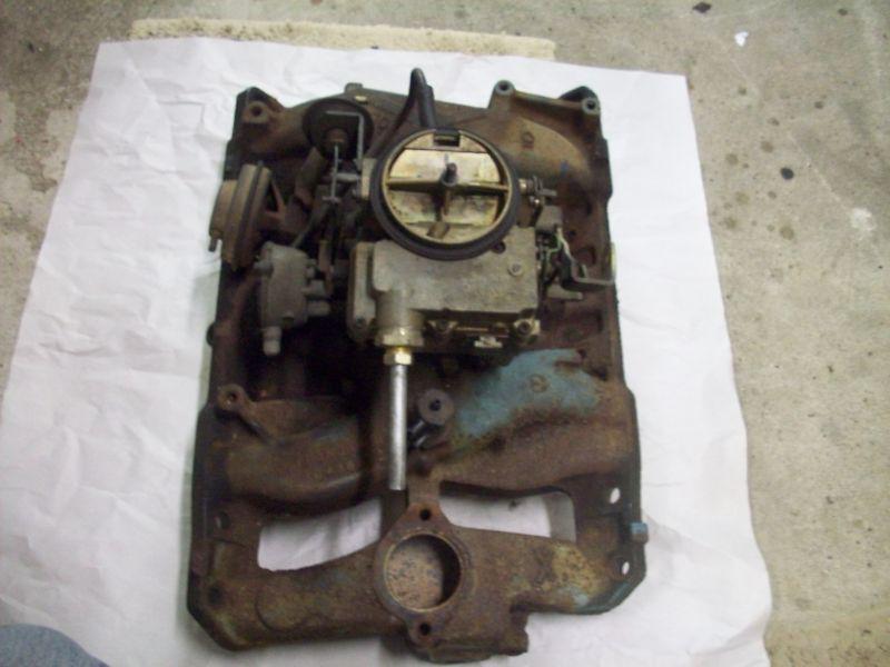 Pontiac v-8 2bbl intake manifold and carburetor