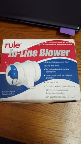 Rule 3&#034; in line bilge blower model 140 new in box