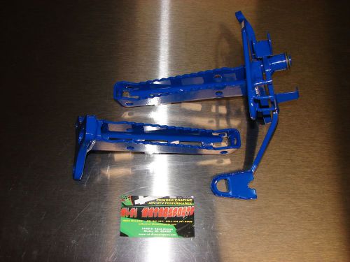 &#039;88-&#039;02 yamaha blaster foot peg assembly powder coated blue