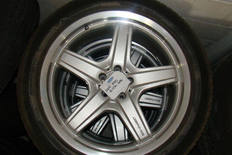 Mercedes benz oem amg 21" gl-class wheel, tire and center caps set