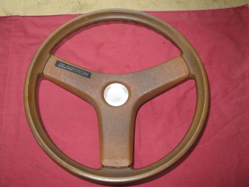 Vintage glastron 14 inch boat steering wheel w/hub &amp; center cap 8350-90