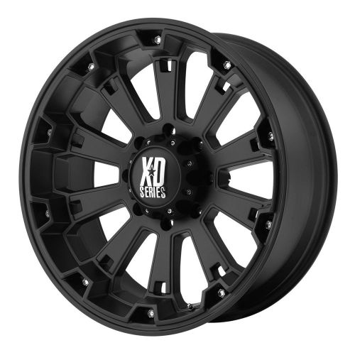 17&#034; xd series by kmc wheels misfit matte black