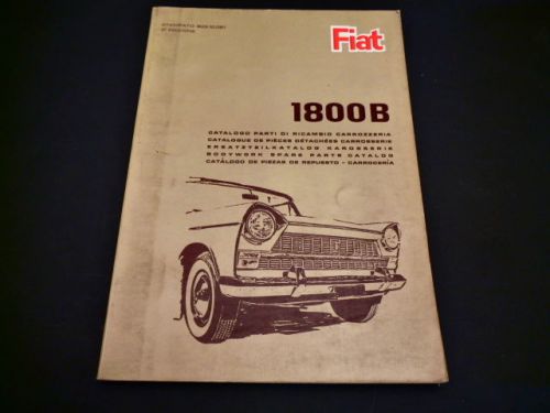 Fiat 1800 b  factory bodywork parts manual
