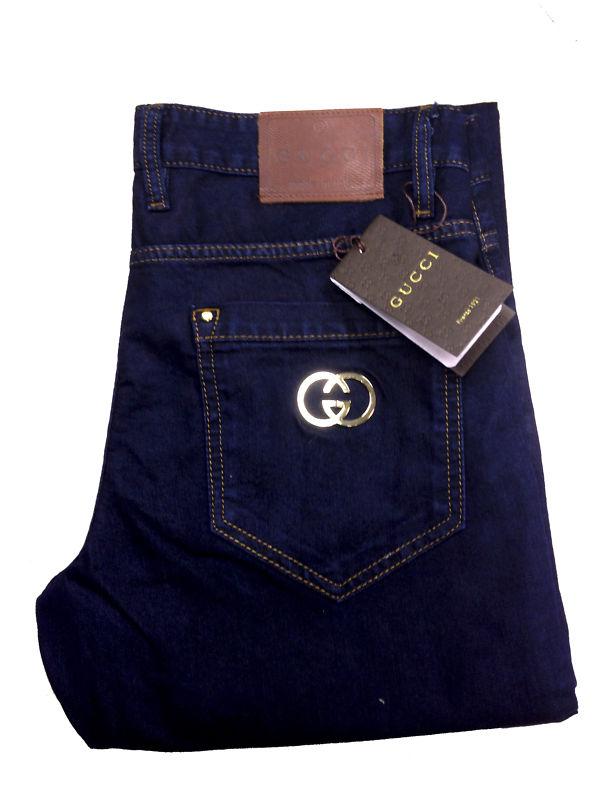 Mens gucci blue jeans size 36 w 34 l & free belt bnwt