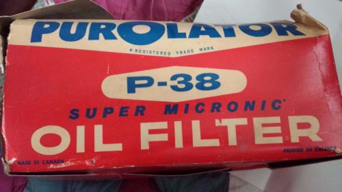 Vintage new (old stock) purolator p-38 oil filter kit