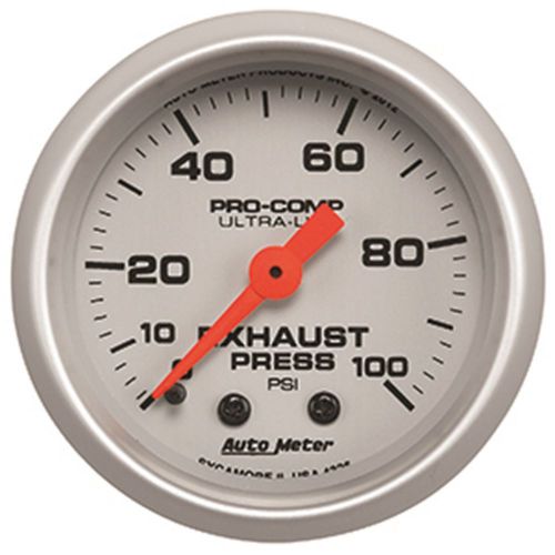Auto meter 4326 ultra-lite; mechanical exhaust pressure gauge