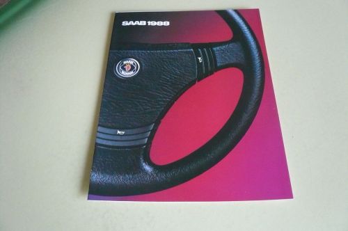 1988 saab sales brochure vintage